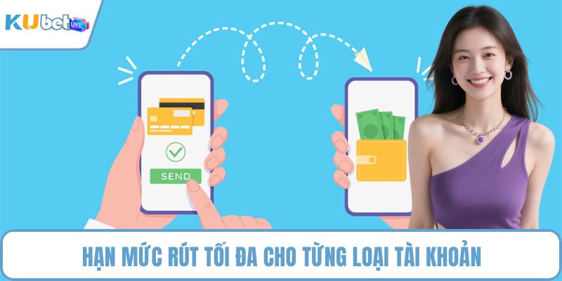 Hạn mức rút tối đa cho từng loại tài khoản